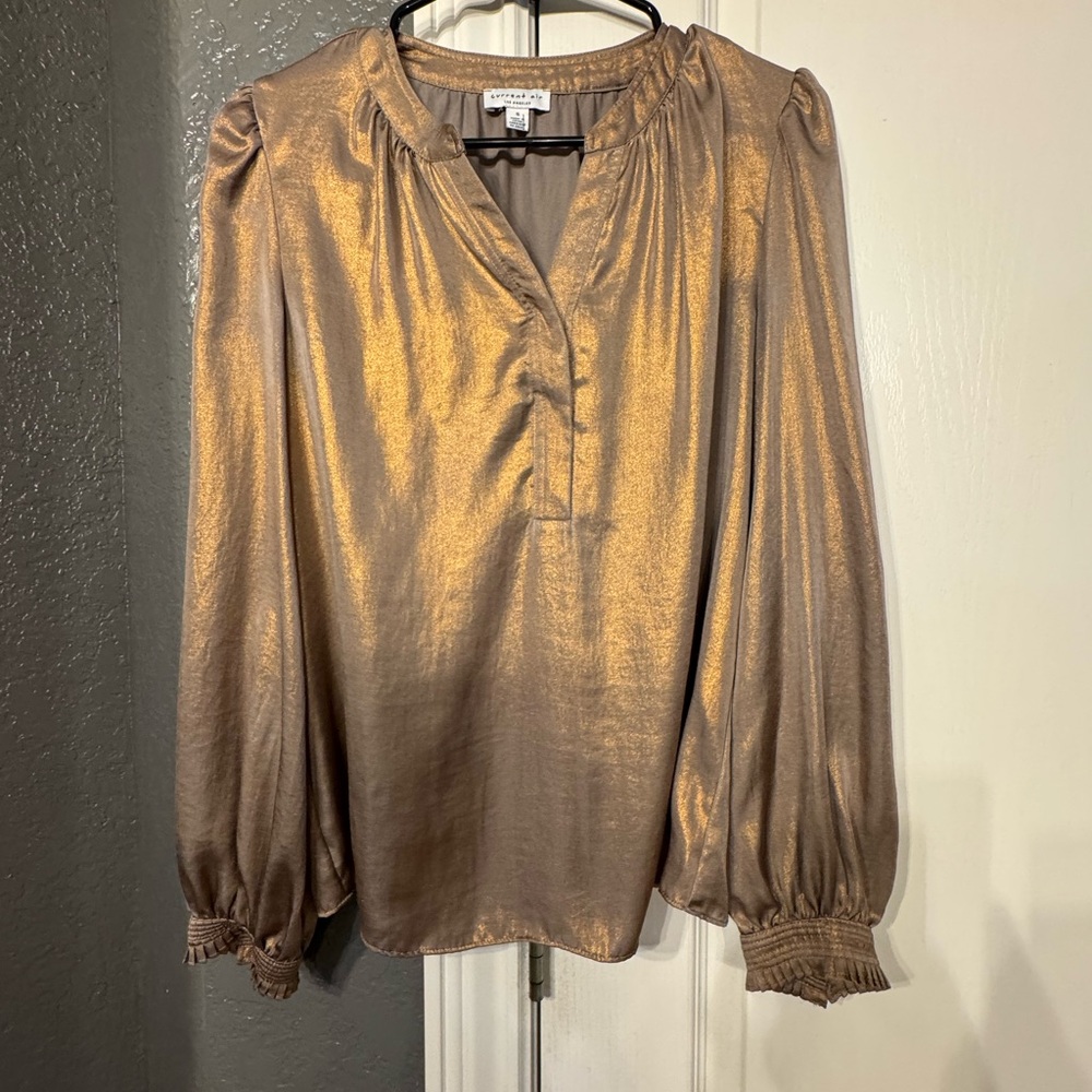Current Air Shimmering Bronze Blouse